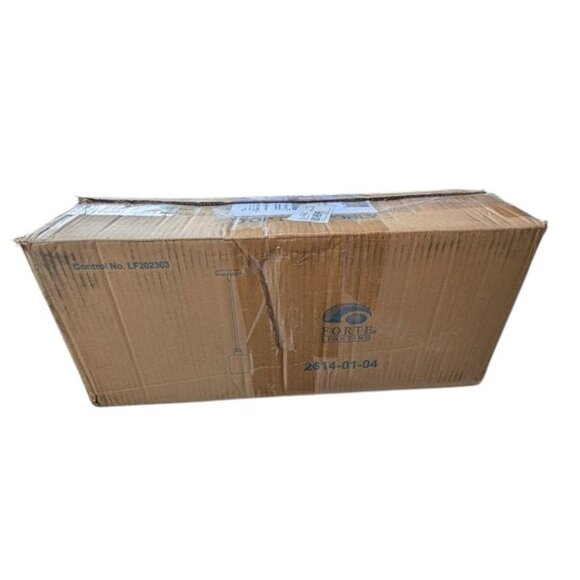 NEW Forte Lighting Jayden Modern Clear glass Cylinder Mini Hanging Pendant Light - Picture 4 of 5